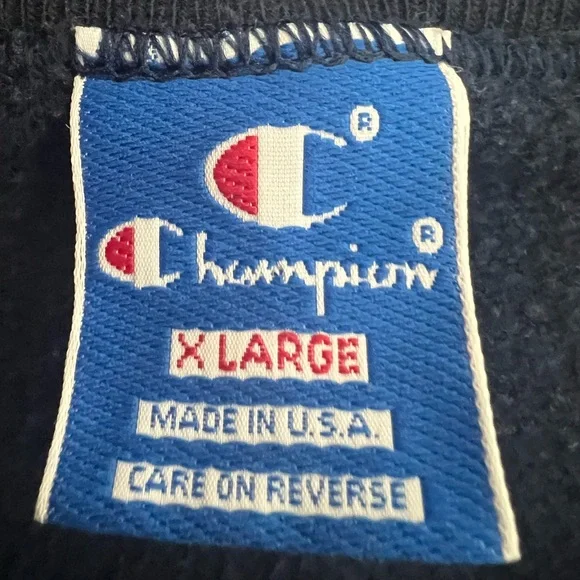 Champion Vintage University of Illinois Blue Crewneck Sweatshirt - Picture 5 of 11